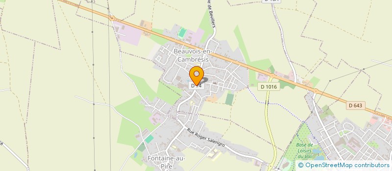 localisation de l'entreprise MADAME VIRGINIE GOSSART  BEAUVOIS-EN-CAMBRESIS