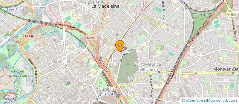 localisation de l'entreprise MADAME VIRGINIE GOSSELIN à LA MADELEINE