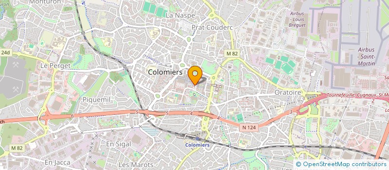 localisation de l'entreprise MADAME VIRGINIE GOUAZE à COLOMIERS