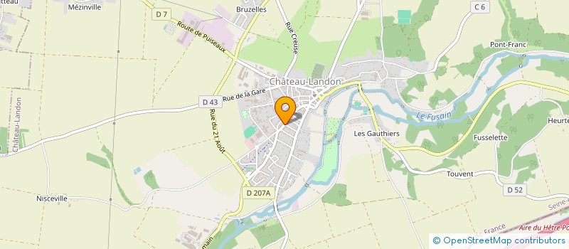 localisation de l'entreprise MADAME VIRGINIE GOUET  CHATEAU-LANDON