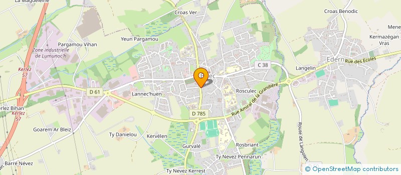 localisation de l'entreprise MADAME VIRGINIE GOULARD  BRIEC