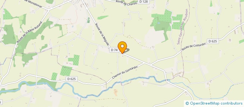 localisation de l'entreprise MADAME VIRGINIE GOURJON  SAINT-GERVAIS-SUR-ROUBION