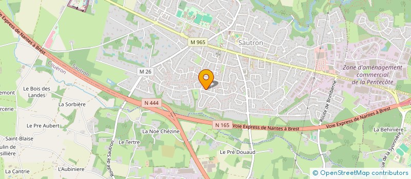 localisation de l'entreprise MADAME VIRGINIE GOUY  SAUTRON