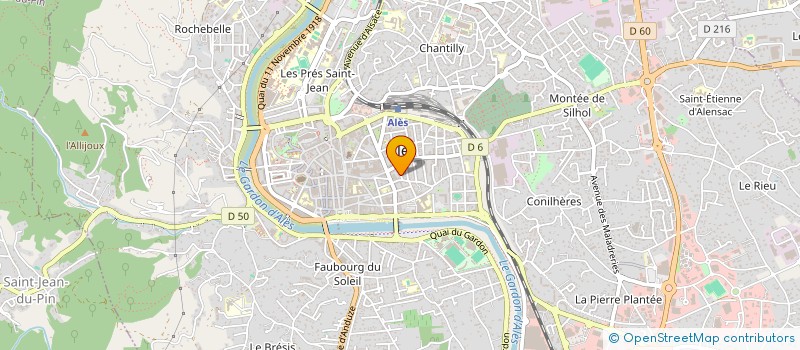 localisation de l'entreprise MADAME VIRGINIE GRAFF  ALES