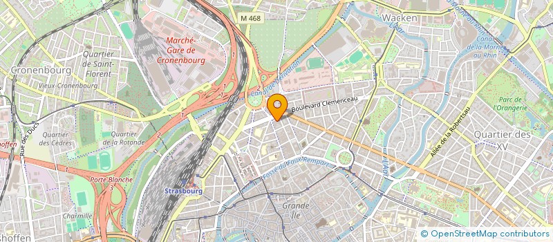 localisation de l'entreprise MADAME VIRGINIE GRAND  STRASBOURG