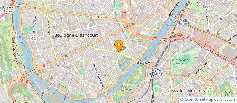localisation de l'entreprise MADAME VIRGINIE GRATADOUX à BOULOGNE-BILLANCOURT