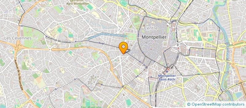 localisation de l'entreprise MADAME VIRGINIE GRAVOULET  MONTPELLIER