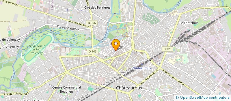 localisation de l'entreprise MADAME VIRGINIE GRENON à CHATEAUROUX
