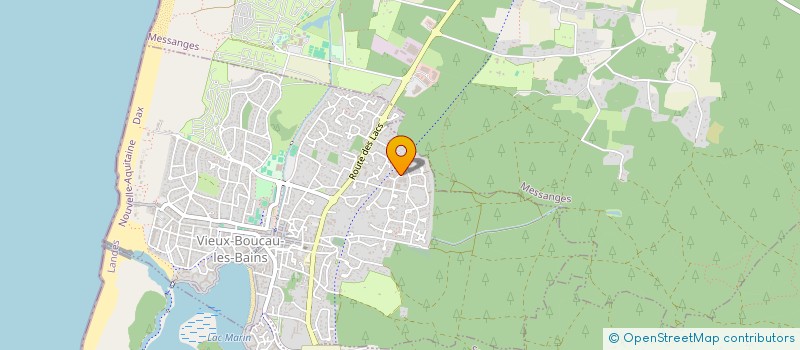 localisation de l'entreprise MADAME VIRGINIE GRIHON  VIEUX-BOUCAU-LES-BAINS