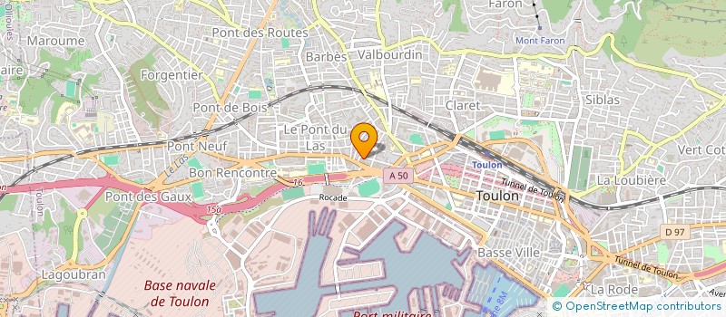 localisation de l'entreprise MADAME VIRGINIE GRILLOT à TOULON