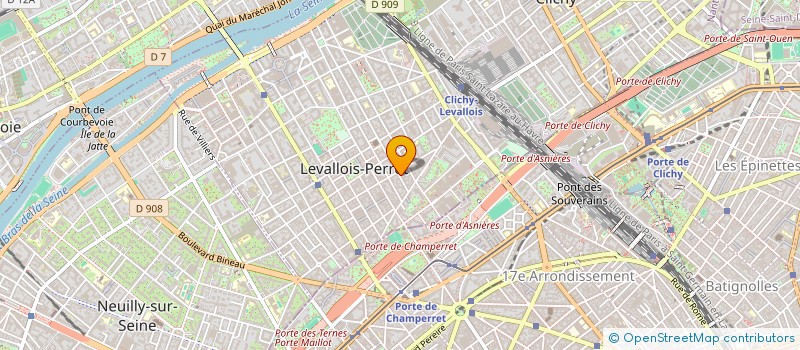 localisation de l'entreprise MADAME VIRGINIE GROEN à LEVALLOIS-PERRET