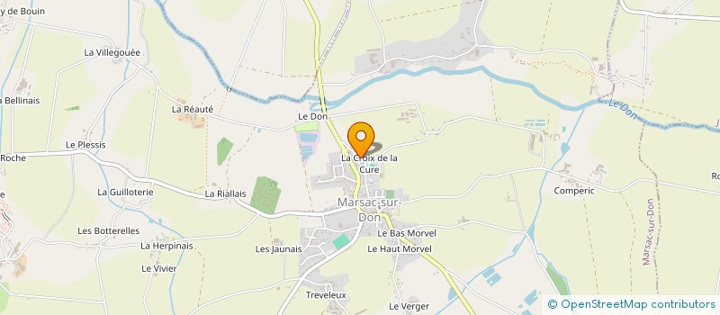 localisation de l'entreprise MADAME VIRGINIE GUERIN  MARSAC-SUR-DON