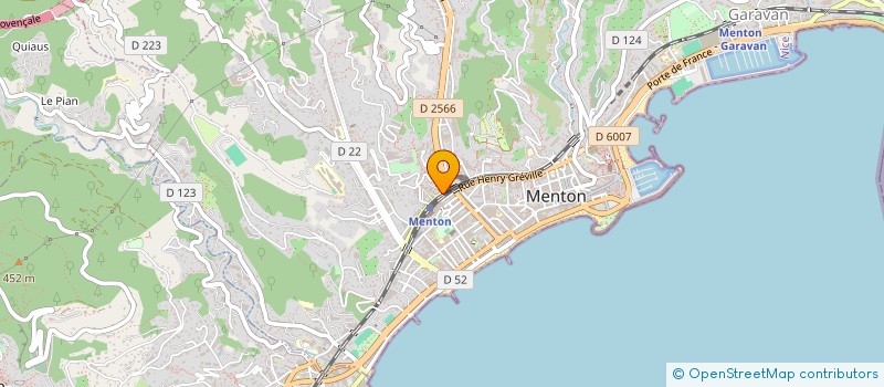 localisation de l'entreprise MADAME VIRGINIE GUGLIELMI à MENTON