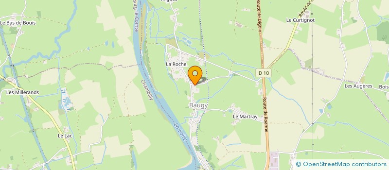 localisation de l'entreprise MADAME VIRGINIE GUIBERT  BAUGY