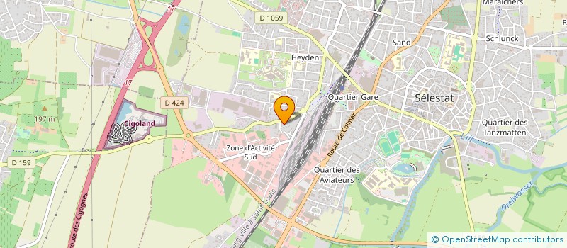 localisation de l'entreprise MADAME VIRGINIE GUIDI  SELESTAT