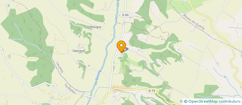 localisation de l'entreprise MADAME VIRGINIE GUIGNES  CAZES-MONDENARD