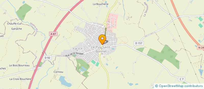 localisation de l'entreprise MADAME VIRGINIE GUILLET à CHOLET