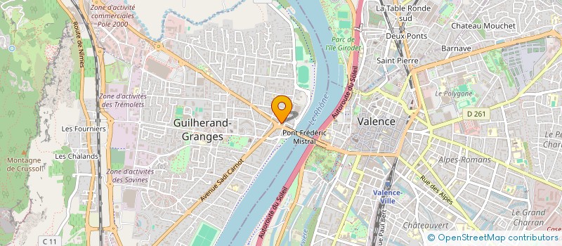 localisation de l'entreprise MADAME VIRGINIE GUILLET  GUILHERAND-GRANGES