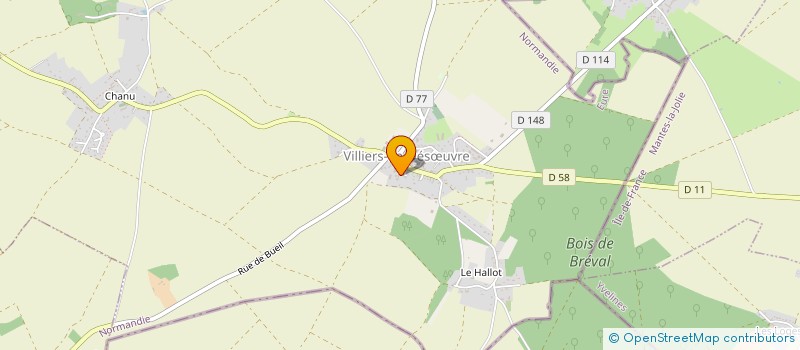 localisation de l'entreprise MADAME VIRGINIE GUILLON  VILLIERS-EN-DESUVRE