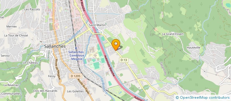 localisation de l'entreprise MADAME VIRGINIE GUILLOT  SALLANCHES