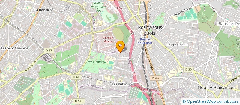 localisation de l'entreprise MADAME VIRGINIE GUITTEAU à MONTREUIL