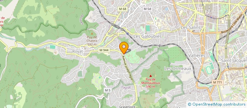 localisation de l'entreprise MADAME VIRGINIE GUYON  CHAMALIERES