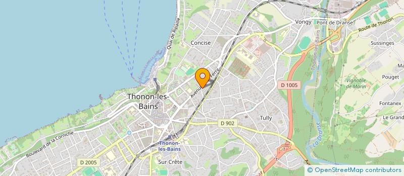 localisation de l'entreprise MADAME VIRGINIE GUYOT à THONON-LES-BAINS