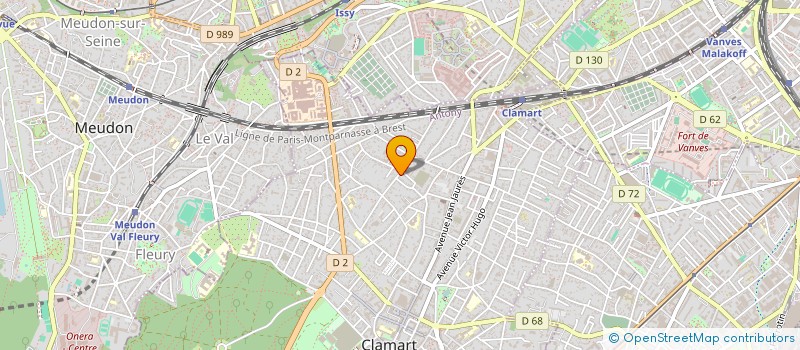 localisation de l'entreprise MADAME VIRGINIE HALLAINE à CLAMART