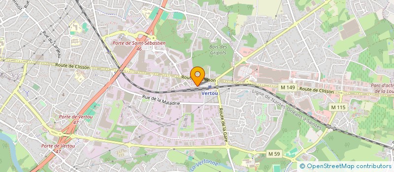 localisation de l'entreprise MADAME VIRGINIE HAMON  VERTOU