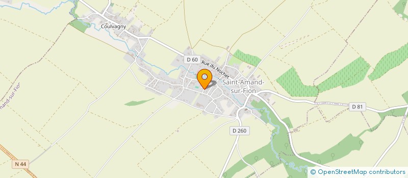 localisation de l'entreprise MADAME VIRGINIE HARAT à SAINT-AMAND-SUR-FION