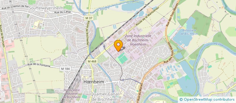 localisation de l'entreprise MADAME VIRGINIE HECHT à BISCHHEIM