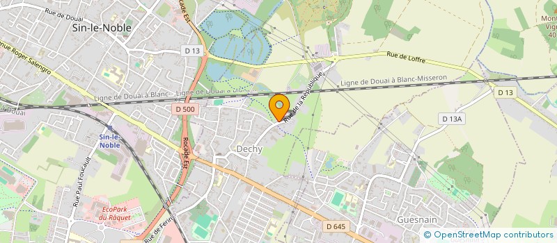 localisation de l'entreprise MADAME VIRGINIE HELIN  DECHY