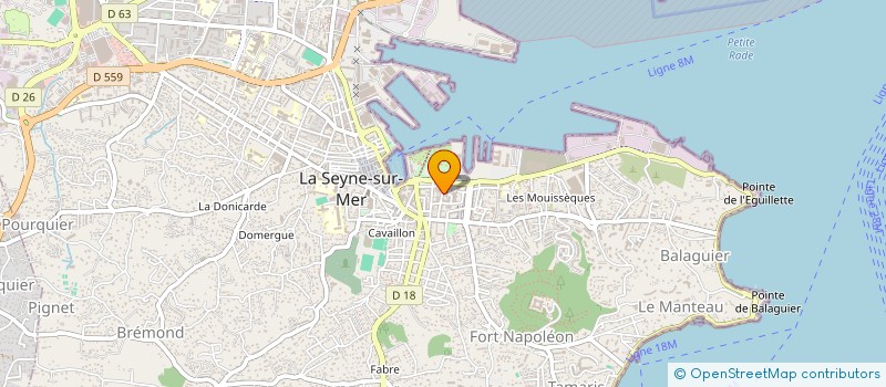 localisation de l'entreprise MADAME VIRGINIE HENNIN à LA SEYNE-SUR-MER