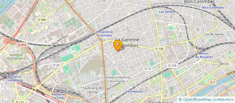 localisation de l'entreprise MADAME VIRGINIE HENRY-BIABAUD à LA GARENNE-COLOMBES