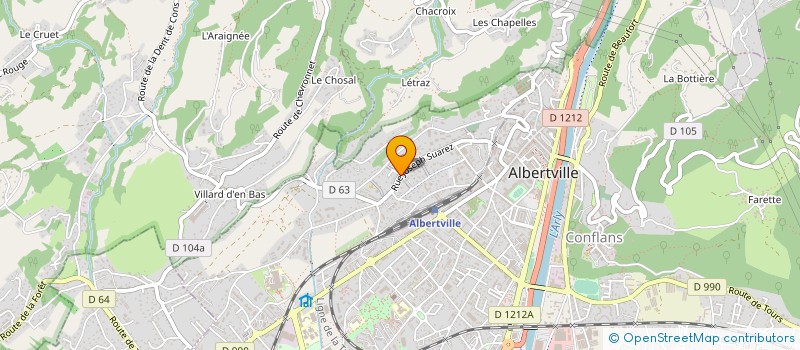 localisation de l'entreprise MADAME VIRGINIE HERISSON-GARIN  ALBERTVILLE