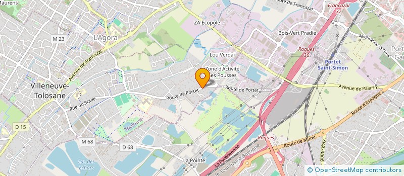 localisation de l'entreprise MADAME VIRGINIE HEROGUEL à VILLENEUVE-TOLOSANE