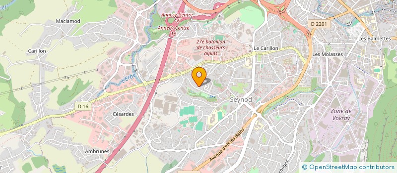 localisation de l'entreprise MADAME VIRGINIE HEULAND  ANNECY