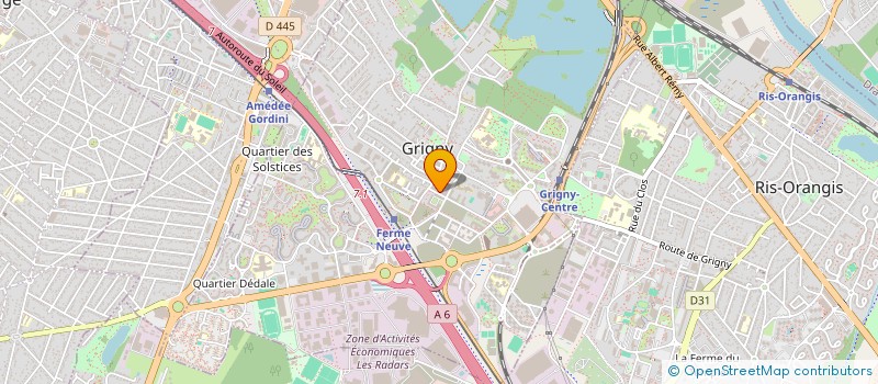 localisation de l'entreprise MADAME VIRGINIE HJEL  GRIGNY