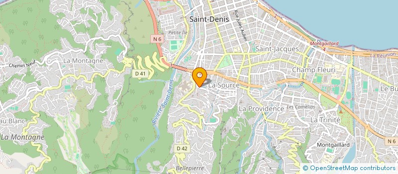localisation de l'entreprise MADAME VIRGINIE HOARAU à SAINT-DENIS