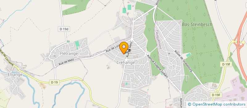 localisation de l'entreprise MADAME VIRGINIE HOFFERT  CREHANGE