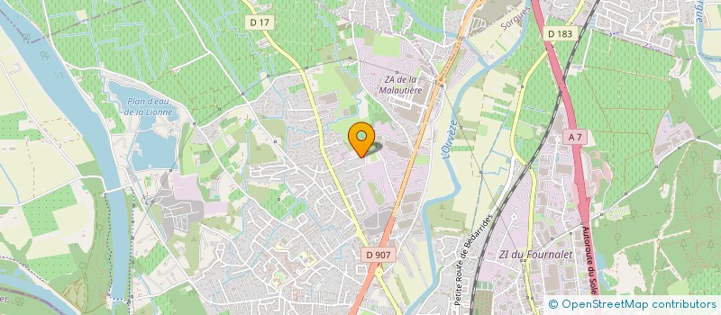 localisation de l'entreprise MADAME VIRGINIE HOFFMANN  SORGUES