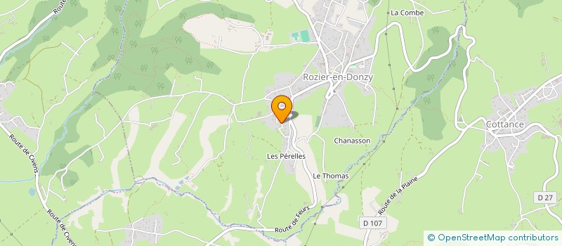 localisation de l'entreprise MADAME VIRGINIE HOINGNET  ROZIER-EN-DONZY