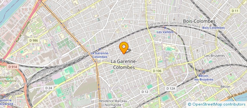 localisation de l'entreprise MADAME VIRGINIE HOLLANDE à LA GARENNE-COLOMBES