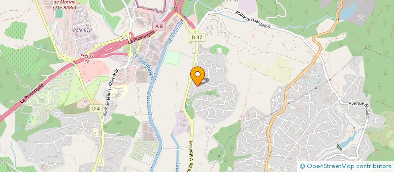 localisation de l'entreprise MADAME VIRGINIE HOSANA à FREJUS