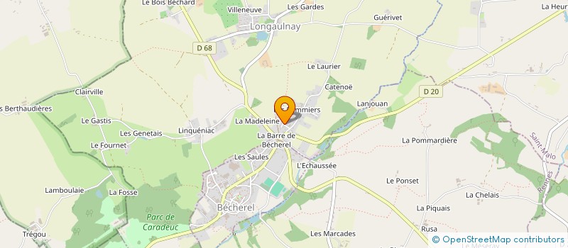 localisation de l'entreprise MADAME VIRGINIE HOUARD  LONGAULNAY