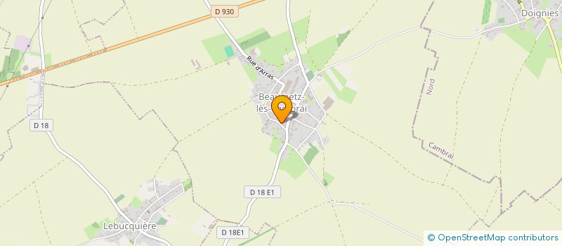 localisation de l'entreprise MADAME VIRGINIE HOUDINET  BEAUMETZ-LES-CAMBRAI