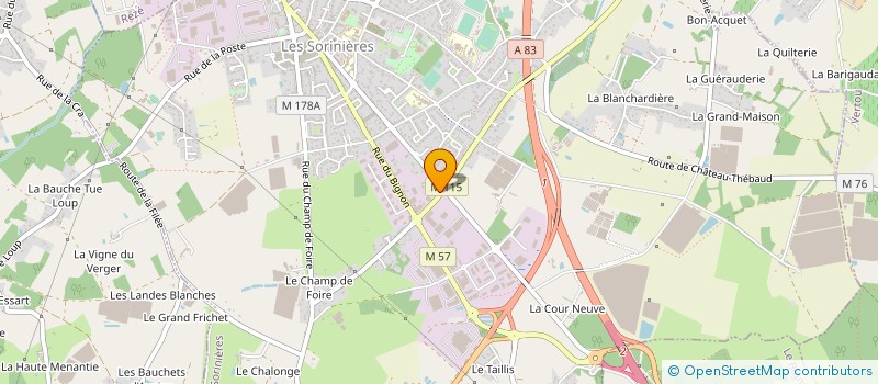 localisation de l'entreprise MADAME VIRGINIE HOUGUET à LES SORINIERES