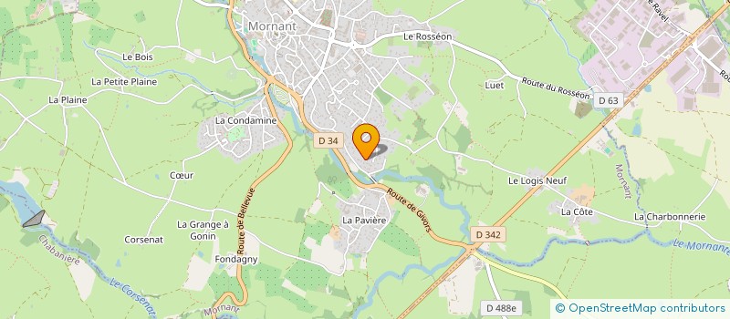 localisation de l'entreprise MADAME VIRGINIE HOURSET  MORNANT