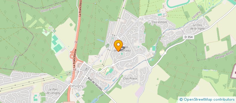 localisation de l'entreprise MADAME VIRGINIE HUBERT  LESIGNY