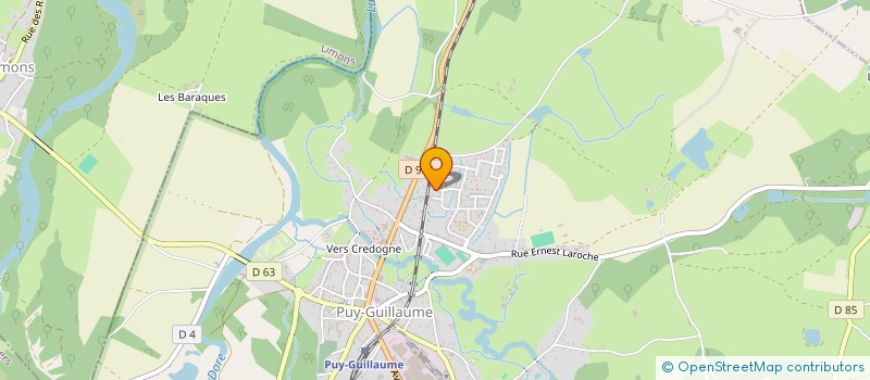 localisation de l'entreprise MADAME VIRGINIE HUGUET  PUY-GUILLAUME